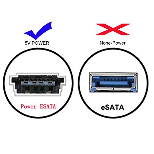 xiwai USB-C Type-C to Power Over eSATA DC5V Adapter USB3.0 to HDD/SSD/ODD eSATAp Converter - Image 5