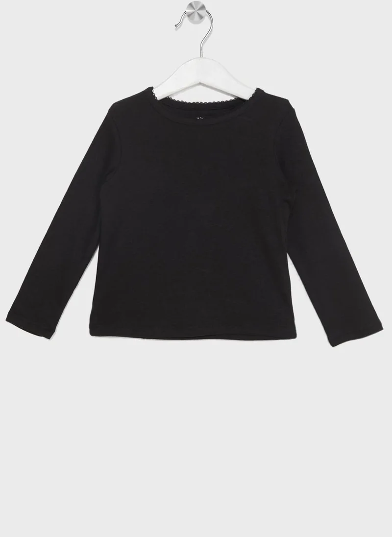 H&M Kids 2 Pack Assorted Picot Trimmed T-Shirt