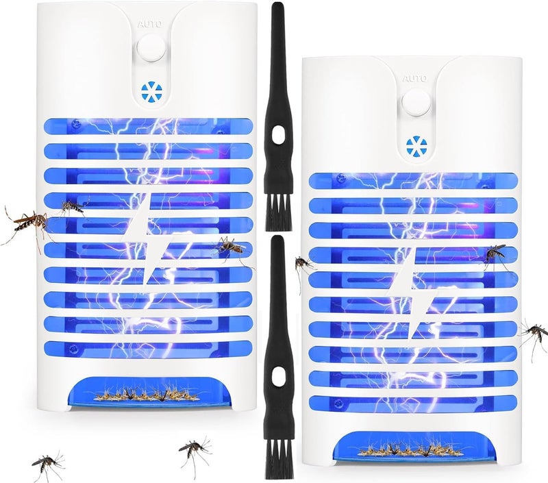 TMOHRA 2 Pack Bug Zapper Indoor Plug in, Electric Mosquito Zapper Indoor, UV Blue Bug Light Indoor Plug in for Insects Mosquitoes Bugs Gnats Moths, Indoor Fly Zapper for Living Room,Home,Kitchen,Office (2) - Image 1