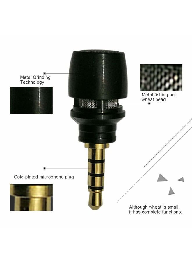 CANFON Mini Condenser Microphone with High Sensitivity for Phone iOS iPhone iPhone X 8 7 6 iPad Podcast YouTube Facebook Livestream (3.5mm TRRS) (Black) - Image 3
