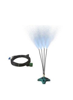 Generic Portable Standing Misting System, Cooling Kids Water Mist Play, Outdoor Garden Watering Stand, Fan Spray Mister Cooler for Tanning Pool/BBQ Party/Mist Sprayer, Effective Outdoor Cooling  - Image 1