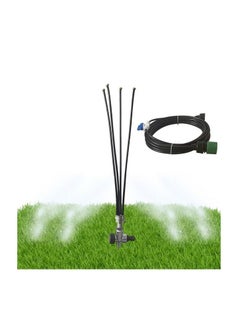 Generic Portable Standing Misting System, Cooling Kids Water Mist Play, Outdoor Garden Watering Stand, Fan Spray Mister Cooler for Tanning Pool/BBQ Party/Mist Sprayer, Effective Outdoor Cooling  - Image 2