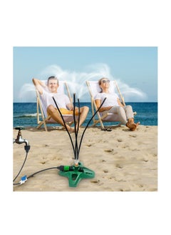 Generic Portable Standing Misting System, Cooling Kids Water Mist Play, Outdoor Garden Watering Stand, Fan Spray Mister Cooler for Tanning Pool/BBQ Party/Mist Sprayer, Effective Outdoor Cooling  - Image 3
