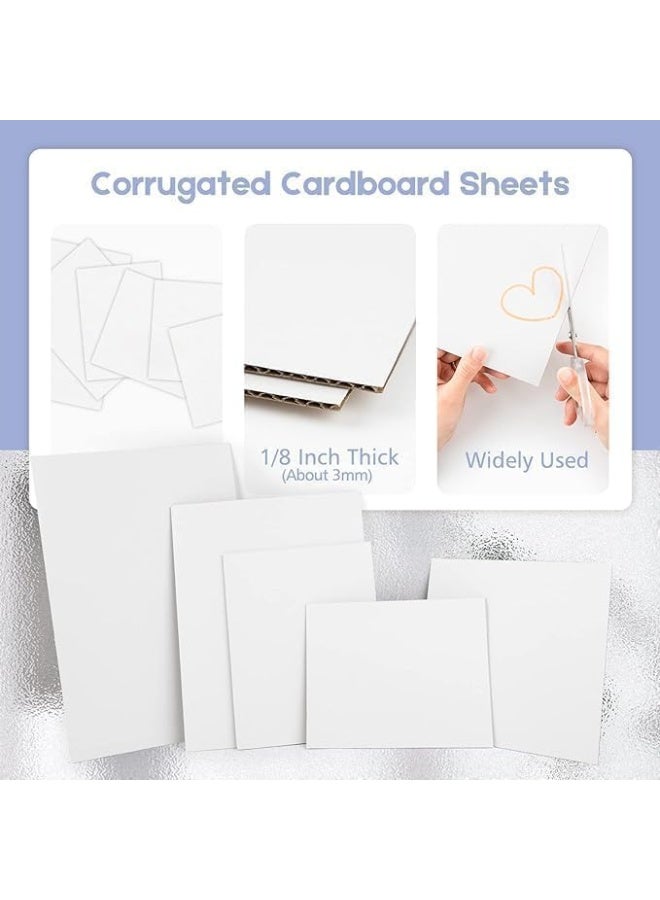CRAFT MAGIC 5-Pack A3 White Corrugated Cardboard Sheets – 3mm Thick Single-Side Boards for Packaging, Mailing, Photo Backing, DIY Crafts & Art Projects - Image 5