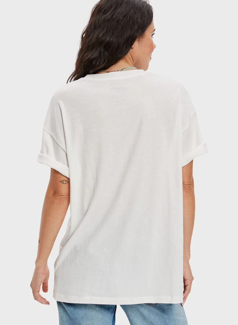 امريكان ايجل Crew Neck Graphic T-Shirt