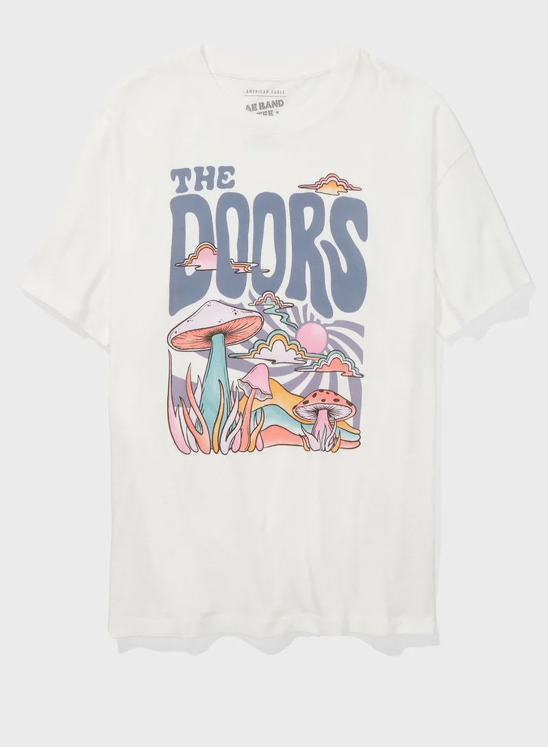 امريكان ايجل Crew Neck Graphic T-Shirt