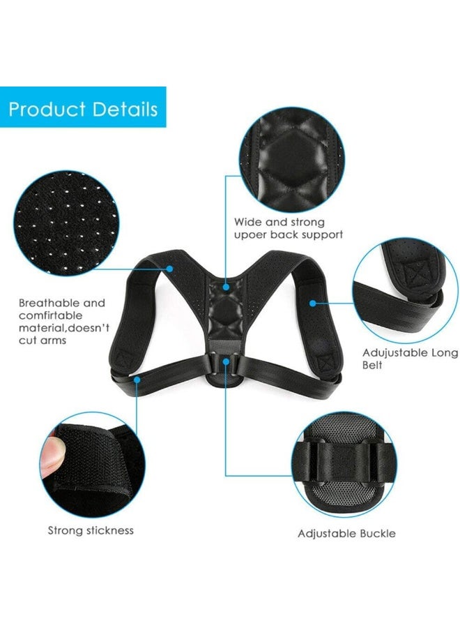 Generic YUOCEAN Posture Corrector for Women & Men, Under Clothes Adjustable Shoulder Belt for Slouching & Hunching, Upper Back Brace Posture Clavicle Strap Pain Relief  - Image 3