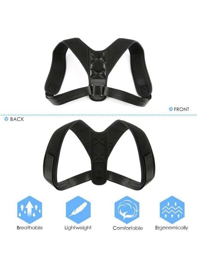 Generic YUOCEAN Posture Corrector for Women & Men, Under Clothes Adjustable Shoulder Belt for Slouching & Hunching, Upper Back Brace Posture Clavicle Strap Pain Relief  - Image 4
