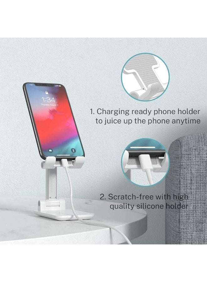 Adjustable Desktop Mobile Phone Stand – Foldable Multi-Angle Cell Phone Holder for Desk, Office, Home & Study - Image 2