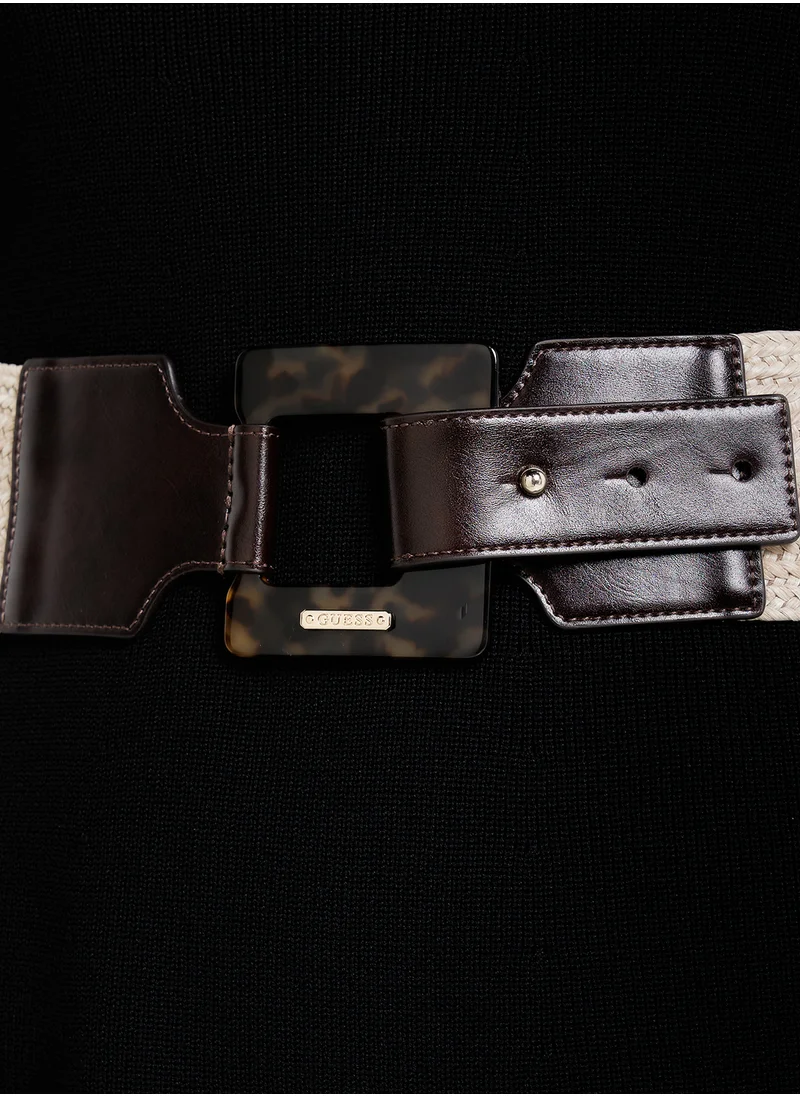 GUESS Logo Detailed None Allocated Hole  Belt