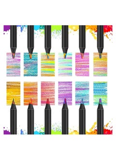 Dominy 16 PCS Black Wooden Rainbow Colored Pencils,Multicolored Pencils for Kids, Art Drawing And Students in Classroom or School  - Image 5