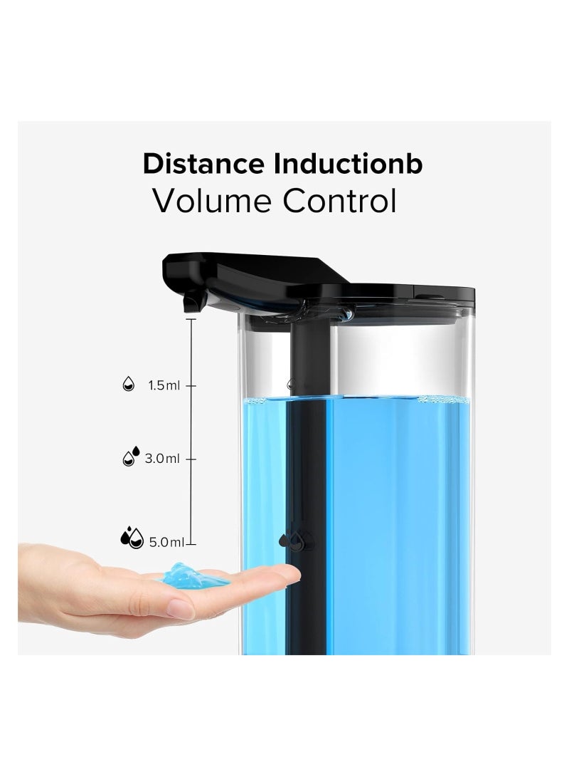 Zikra Automatic Soap Dispenser, Touchless Liquid Soap Dispenser with 25-Second Timer, 3 Gear Distance-Controlled Volume Setting Prefect for Kitchen or Bathroom, Hand Soap, Dish Soap, Shampoo, Shower Gel - Image 2