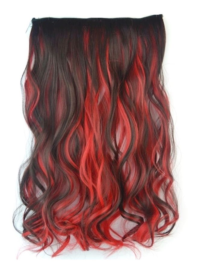 نيبمينينت وصلة شعر مجعد طويل متعددة الألوان