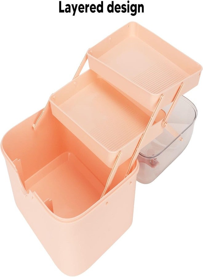 Stavae Plastic Makeup Organizer Storage Box, Cosmetics Display Case with Transparent Cover, Dustproof & Waterproof Cosmetics Storage Box, Suitable for Bathroom Countertop and Bedroom Vanity Dresser - Image 4