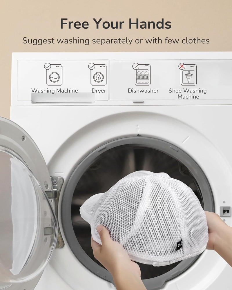 ULG Baseball Cap Hat Washer for Washing Machine, 2 Pack Cleaner Caps, Organizer/Cap Dishwasher, Rack Holder Budget friendly premium quality - Image 4