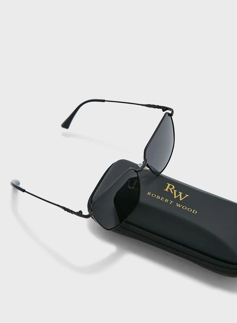 Robert Wood Polarized  Square Lens Sunglasses