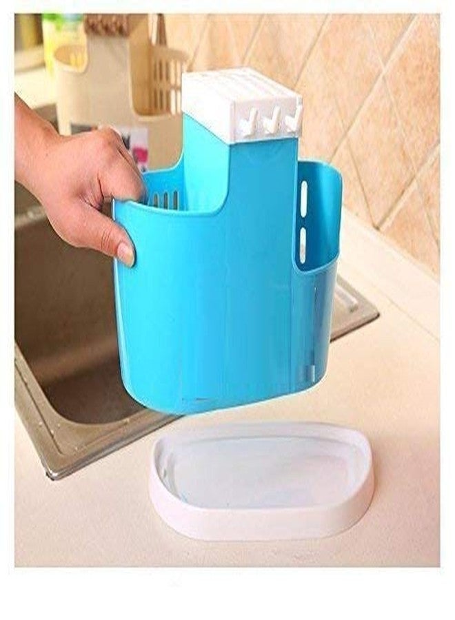 leehelton Plastic Self Draining Tableware Storage Box, Multicolour - Image 4