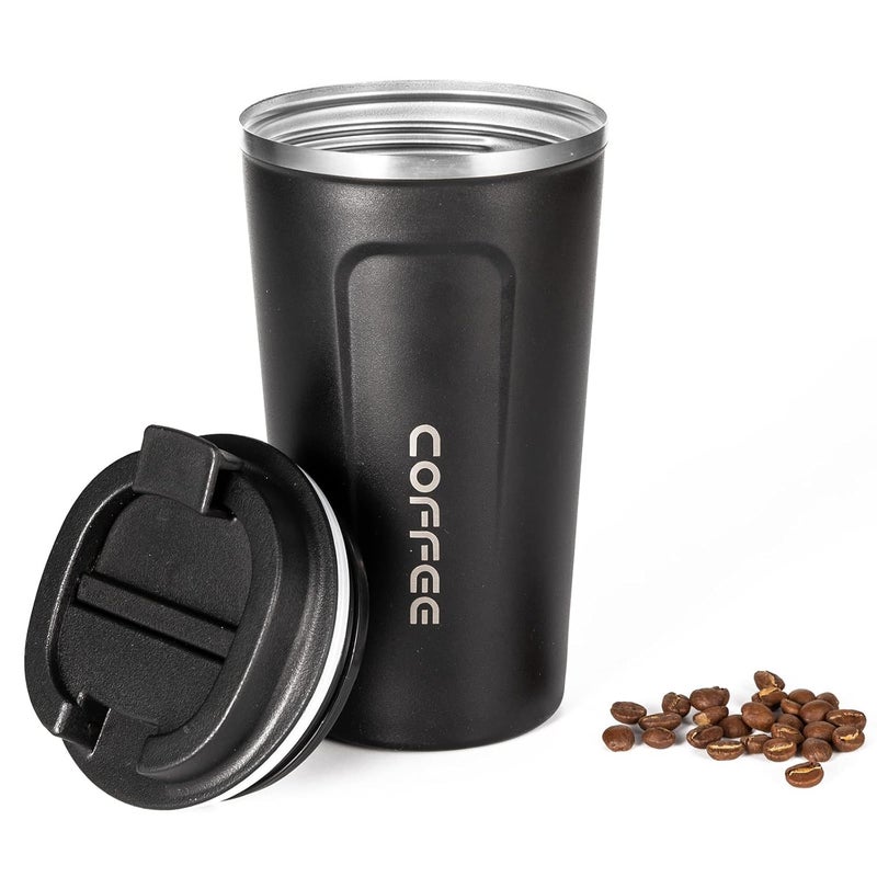 binoa Travel Coffee Mug 17 oz Insulated Tumbler Coffee Cups with Lids Spill Proof Leakproof Stainless Steel Double Wall Vacuum Tumblers for Iced Hot Coffee Gift for Mothers Fathers Christmas Days - Image 1