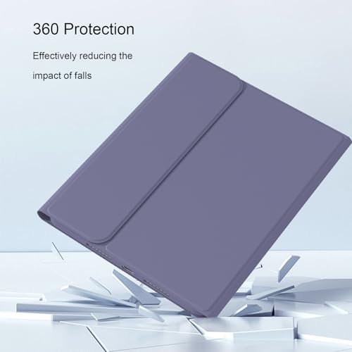 Divufus Keyboard Case for iPad 11th Generation (A16) 2025, for iPad 10th Generation 2022 [Magnetic Detachable Wireless Keyboard][Support 3 System] Folio Case with Pencil Holder, Lavender Gray - Image 5