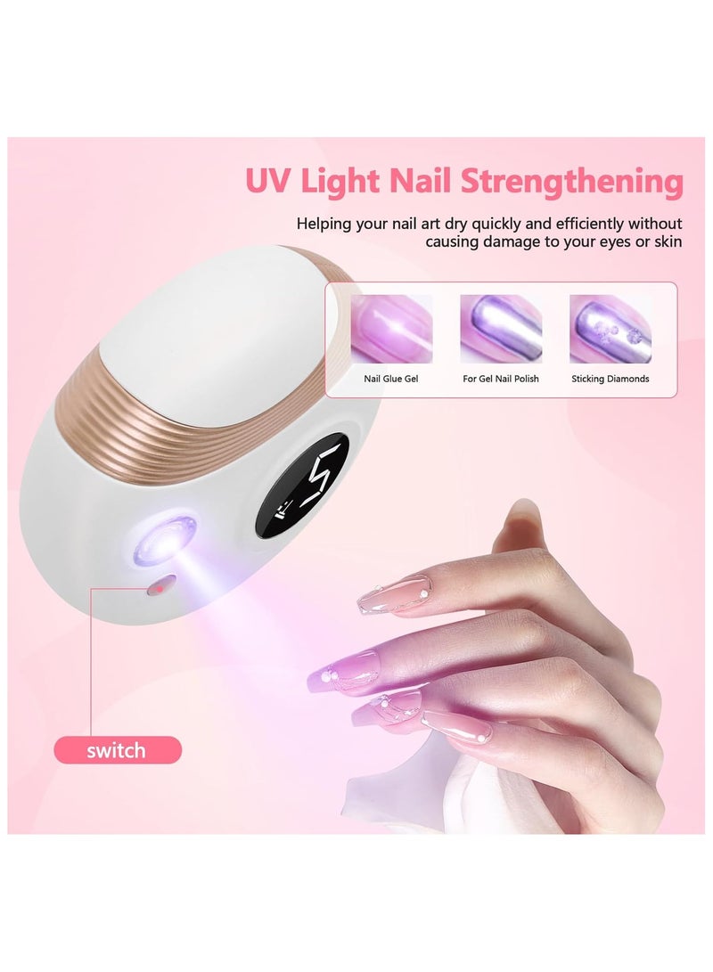 BlueFire 3-in-1 Multifunctional Electric Nail Clipper with Digital Display, UV LED Light, Nail Polisher & Trimmer Set – Automatic Fingernail Cutter, Nail File & Manicure Tool for Home & Travel, Rechargeable Nail Care Kit with 13 Attachments - Image 4