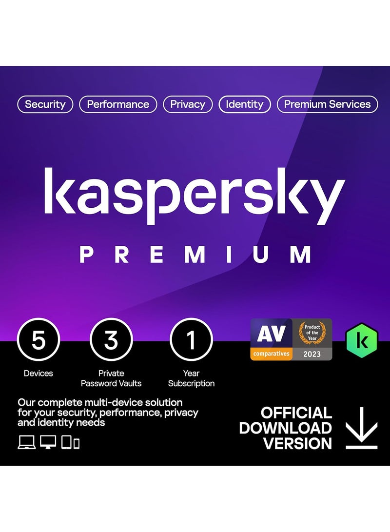 Kaspersky Kaspersky Premium + Customer Support ME 5-Dvc 1Y Bs Box w/o CD