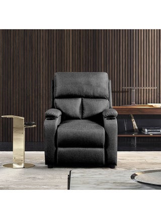 Mystic 1 Seater Fabric Pushback Recliner With Cup Holder Relaxing Chair Modern Design One Seat Sofas Comfortable Living Room Furniture L 83 x W 93 x H 103 cm Grey - pzsku/Z47E85A5EE0E642986509Z/45/_/1701845479/b8b5d8fe-29eb-4f6c-84e6-48a3e385661b