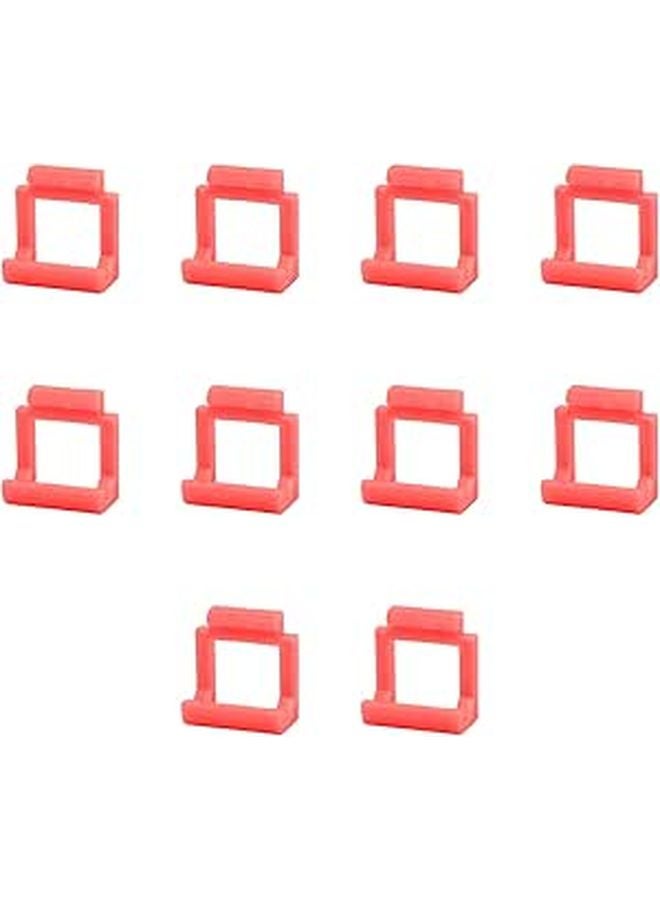 Red PCIE Riser Card Retainer Locking Clips Set of 10 for Adapter - Image 1