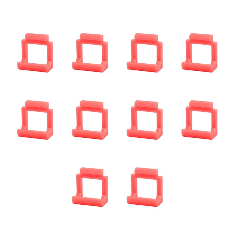 Red PCIE Riser Card Retainer Locking Clips Set of 10 for Adapter - Image 2