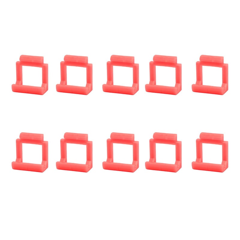 Red PCIE Riser Card Retainer Locking Clips Set of 10 for Adapter - Image 5