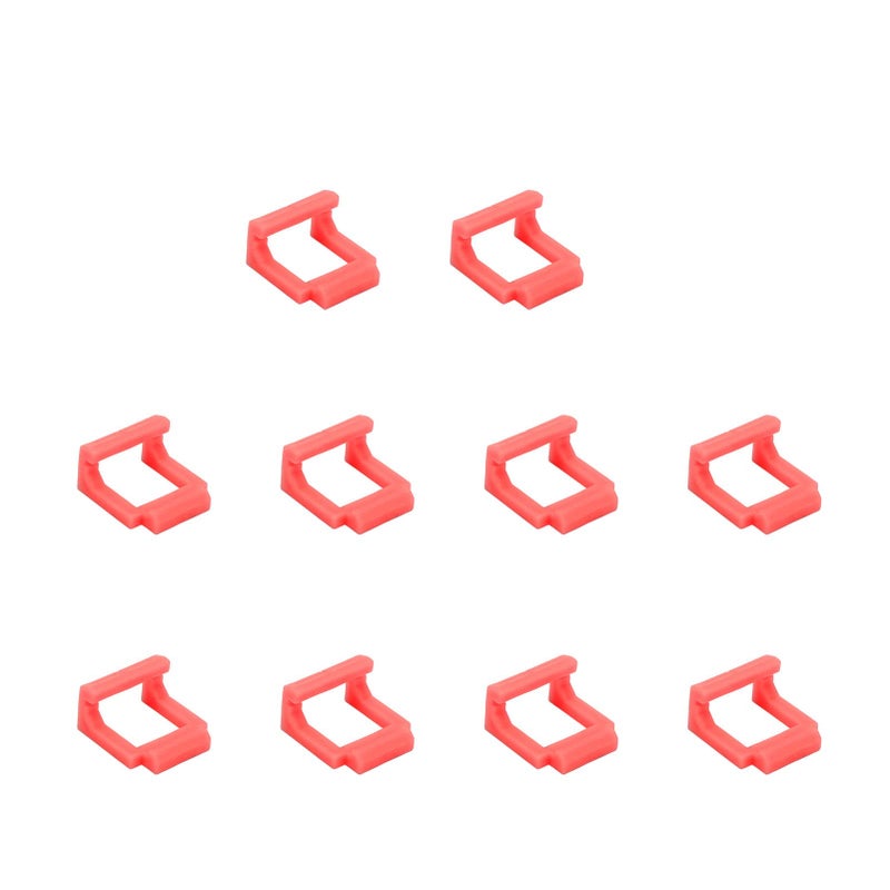 Red PCIE Riser Card Retainer Locking Clips Set of 10 for Adapter - Image 4
