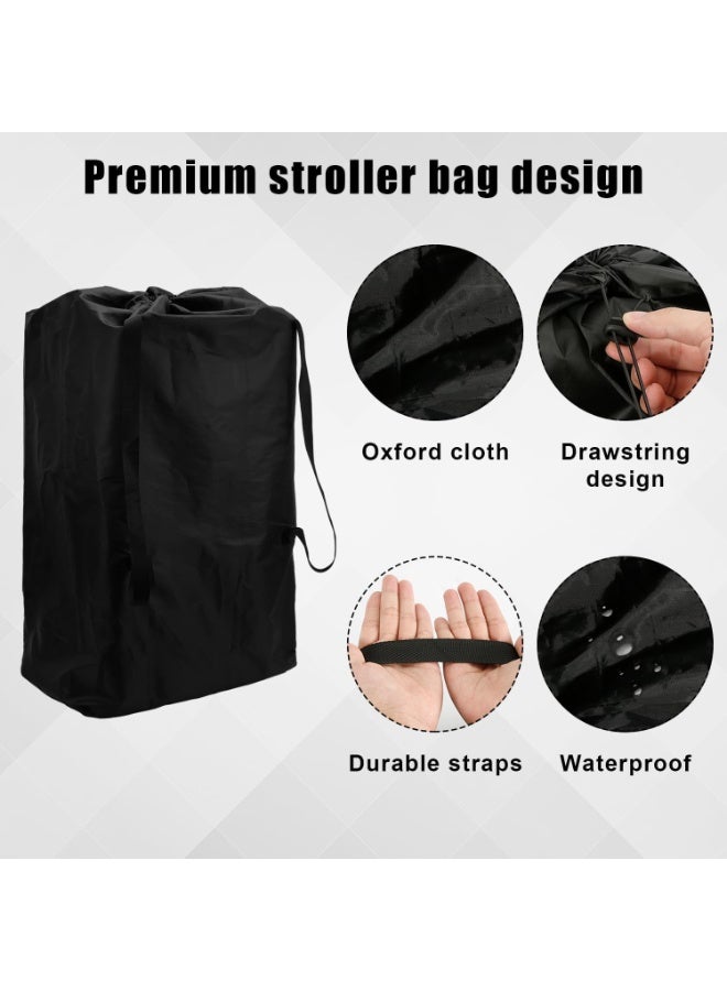 KOWVOWZ Stroller Bag for Airplane, Stroller Bag, Oxford Cloth Baby Stroller Travel Bag for Gate Check Stroller Travel Bag with Handle Waterproof Baby Stroller Cover for Airplane Travel (114x39cm)  - Image 3