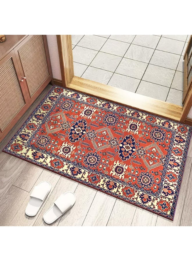 آنا حصيرة مدخل منزلية من المخمل المزخرف بامتصاص الماء بتصميم عتيق على الطراز الفارسي - Image 1