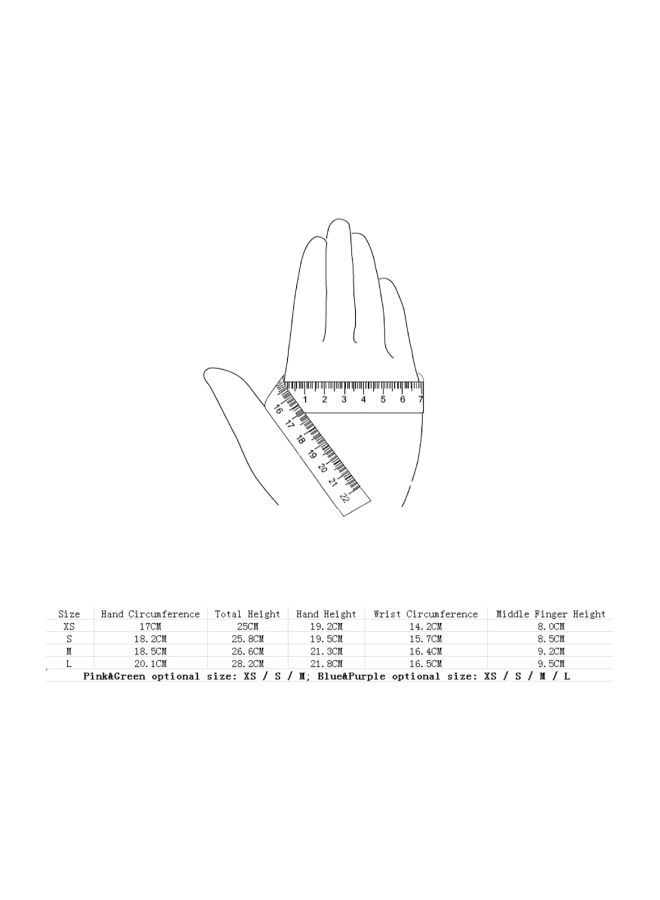 Pair Of Nylon Abrasion Proof Gloves Purple/Black L - Image 2