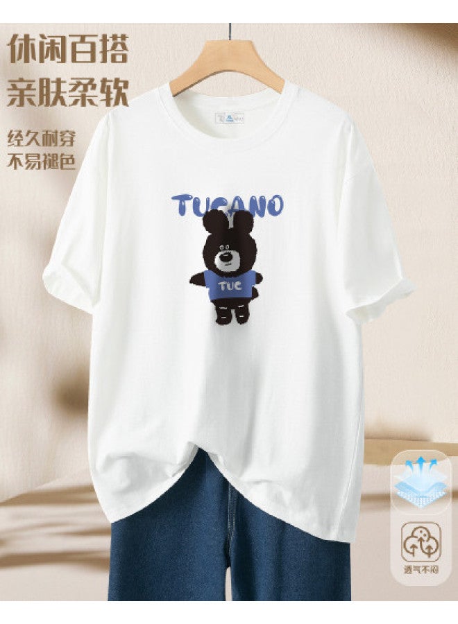 Tucano short Sleeve T-shirt Couple Set Summer Comfort Round Neck Top Casual Versatile Breathable Tee - Image 1