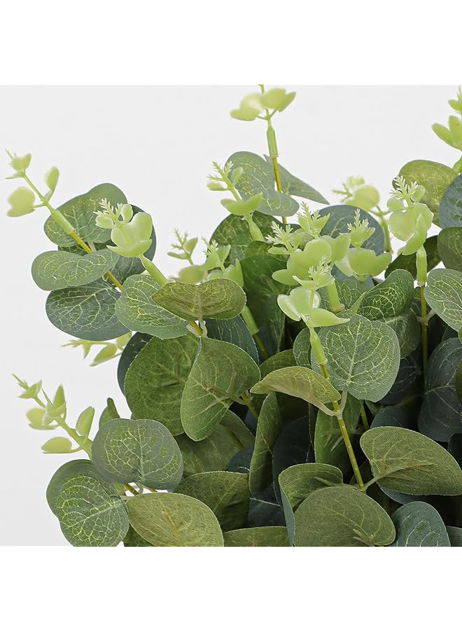 إيروريكس 50 قطعة من سيقان شجر الكينا الاصطناعية وأوراق شجر الكينا المزيفة وأوراق شجر الكينا الحقيقية وفروع الخضرة الاصطناعية لباقة الزفاف وغرفة النوم والمكتب والحمام وغرفة المزرعة والديكور الداخلي - Image 3