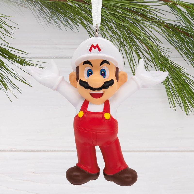 Hallmark Nintendo Super Mario Fire Mario Christmas Ornament - Image 5