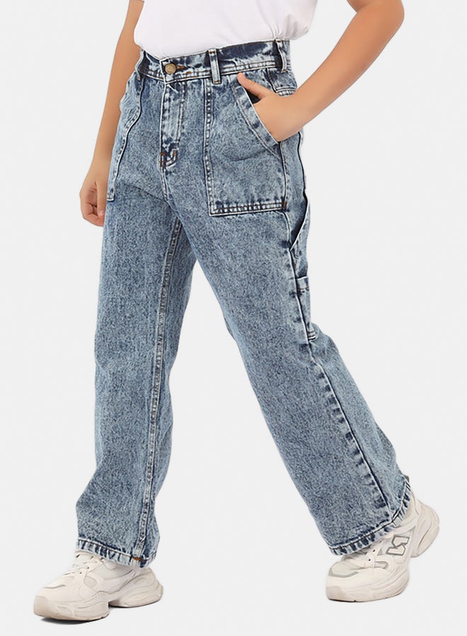 EGY WEAR Boys Light Blue Jeans Pants - Image 2