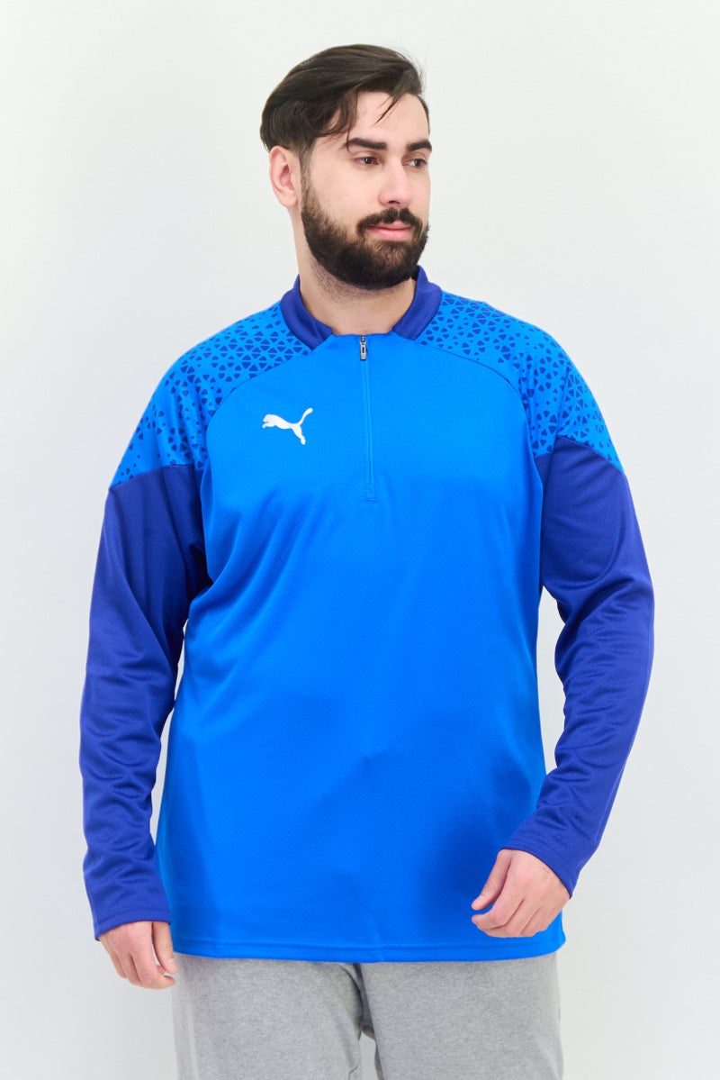 PUMA Men Sportswear Fit Long Sleeves Training T-Shirt,Blue - Image 1