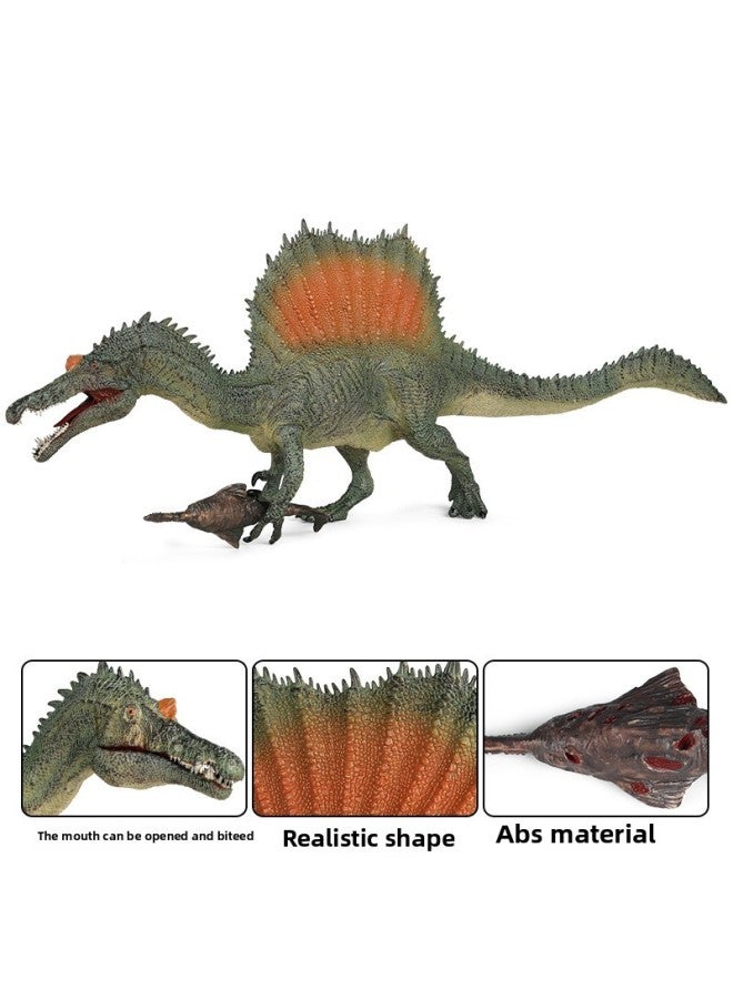 Jurassic Simulation Large Solid Fishing Spinosaurus Spinosaurus Spinosaurus Plastic Static Dinosaur Toy Animal Model-Color:JZ Large Fishing Spinosaurus (Mouth Movable) - Image 4