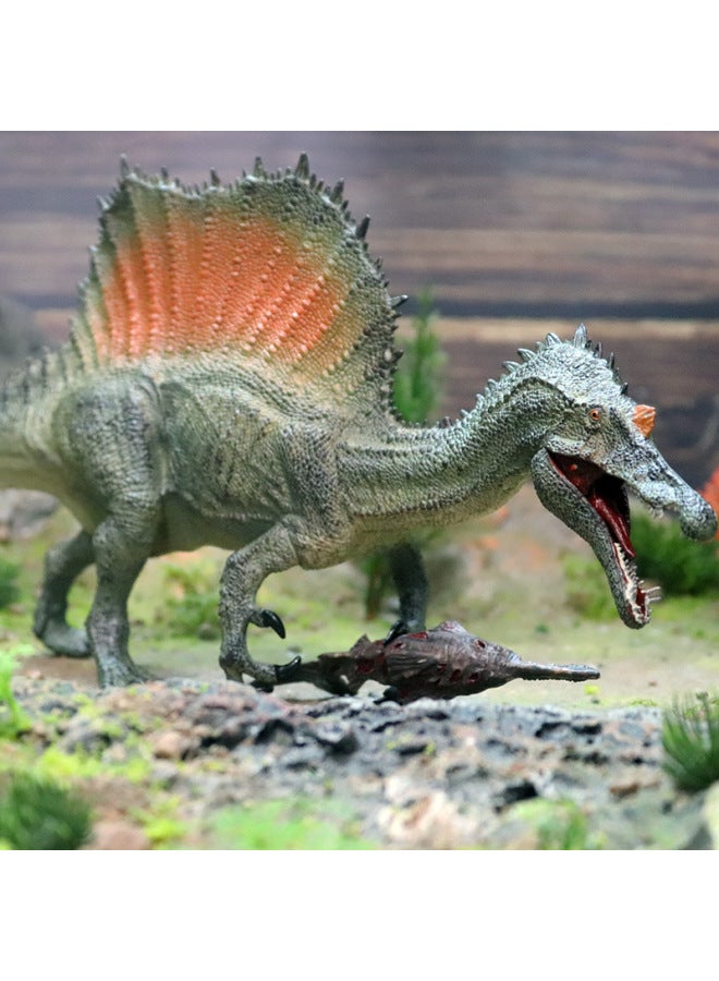 Jurassic Simulation Large Solid Fishing Spinosaurus Spinosaurus Spinosaurus Plastic Static Dinosaur Toy Animal Model-Color:JZ Large Fishing Spinosaurus (Mouth Movable) - Image 3