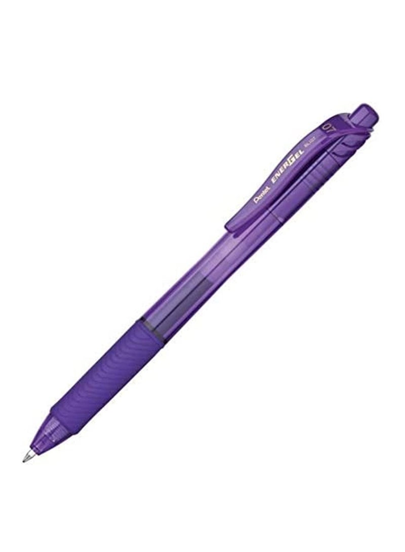 Pentel قلم حبر جل إنيرجيل 12 قطعة برأس 0.7 مم بلون الحبر البنفسجي - Image 2
