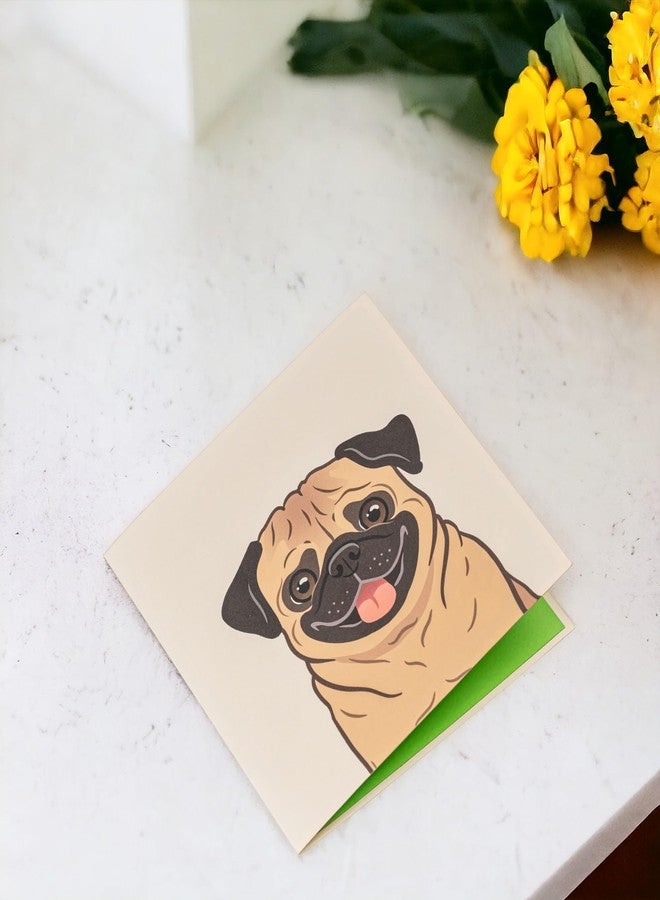 Rykamia Pug Pop Up Card, Blank Pug Card, Pug Birthday Card, Father's Day Pug Card, Card for Dog Mom, Pug Gift for Pug Lovers, Card for Pug Fan, Pug Thank You Card, Pug 3D Card, Pug Greeting Card - Image 4