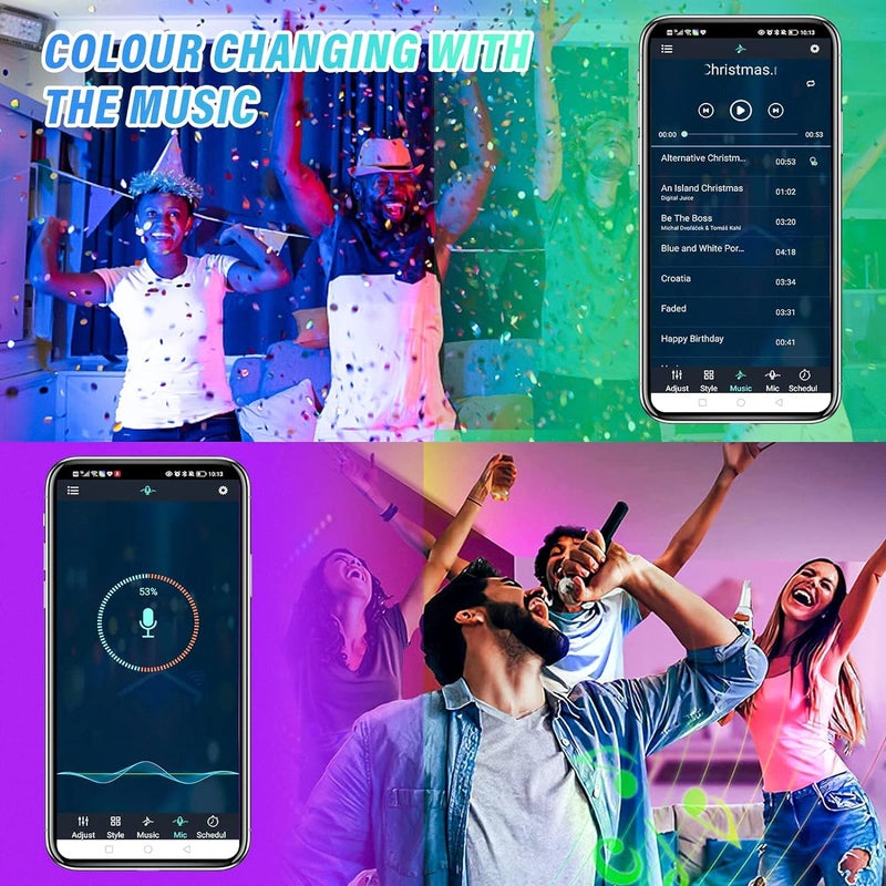 Dratal Dratal Smart Neon Rope Lights RGBIC Neon Lights App Control Neon Rope Lights with Music Sync DIY Design LED Neon Light Works for Gaming Room Bedroom Living Room Decor  - Image 4