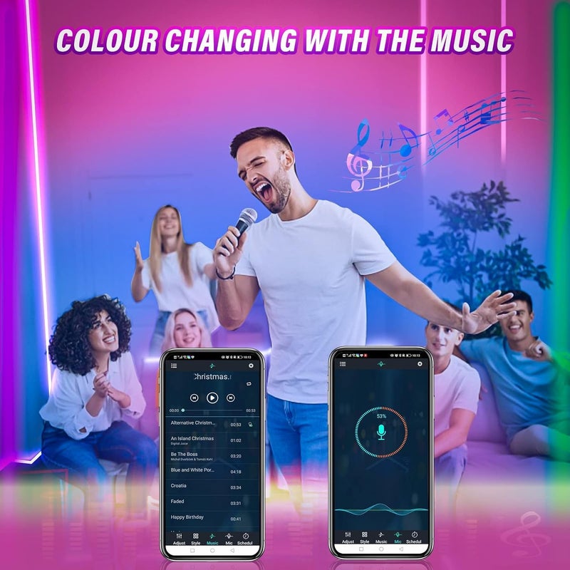 Dratal Dratal Smart Neon Rope Lights RGBIC Neon Lights App Control Neon Rope Lights with Music Sync DIY Design LED Neon Light Works for Gaming Room Bedroom Living Room Decor  - Image 5