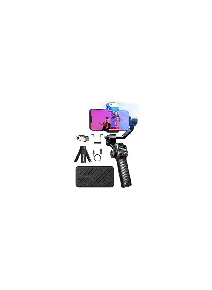 hohem - hohem iSteady M6 Kit Gimbal Stabilizer for Smartphone, 2023 Upgraded 3-Axis Phone Gimbal, AI Tracker Android, Phone Stabilizer for Video Recording - Image 1