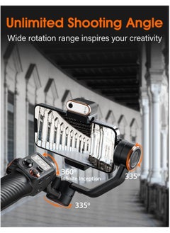 hohem hohem iSteady M6 Kit Gimbal Stabilizer for Smartphone, 2023 Upgraded 3-Axis Phone Gimbal, AI Tracker Android, Phone Stabilizer for Video Recording  - Image 2