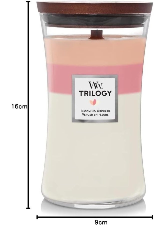 WoodWick WoodWick Scented Candle Large Trilogy Blooming Orchard  - Image 4
