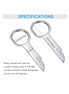 Excefore Radio Removal Tool Key Tool, Car Radio Removal Key Tool, CD, DVD Host Key Removal Tool, with Easy Grip Handles, Compatible With Volkswagen, Ford, Mercedes and Audi (8 Pcs)  - Image 2