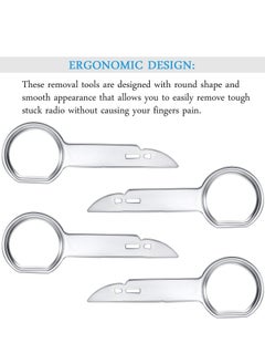Excefore Radio Removal Tool Key Tool, Car Radio Removal Key Tool, CD, DVD Host Key Removal Tool, with Easy Grip Handles, Compatible With Volkswagen, Ford, Mercedes and Audi (8 Pcs)  - Image 5