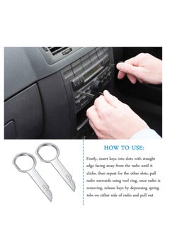 Excefore Radio Removal Tool Key Tool, Car Radio Removal Key Tool, CD, DVD Host Key Removal Tool, with Easy Grip Handles, Compatible With Volkswagen, Ford, Mercedes and Audi (8 Pcs)  - Image 3